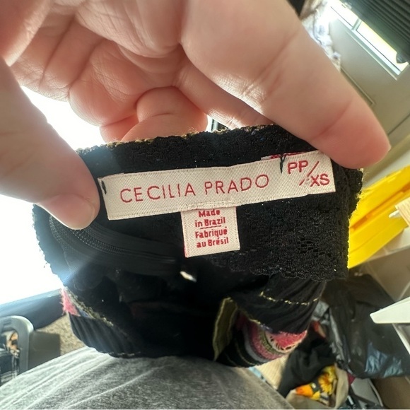 Anthropologie Cecilia Prado Colorful Knit Pencil Skirt Size XS Slit Back - Picture 3 of 4